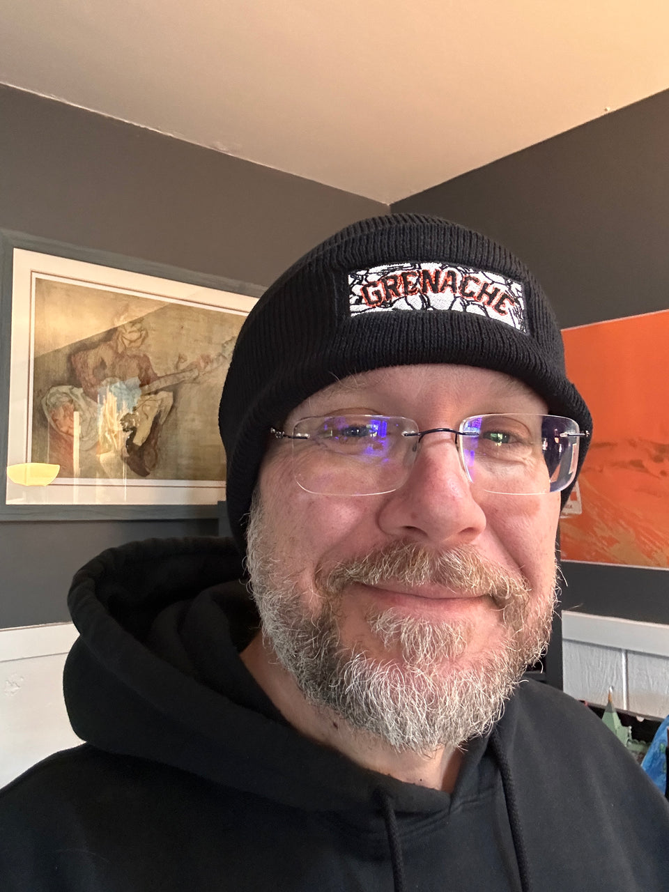 Grenache on Galets Cuffed Beanie