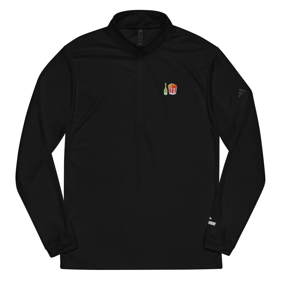 Champagne & Fried Chicken Adidas Quarter Zip Pullover