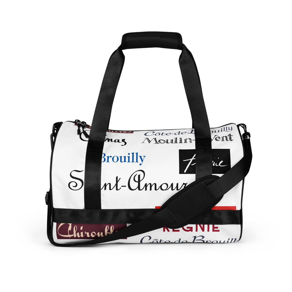 Les 10 crus de Beaujolais All-over print gym bag