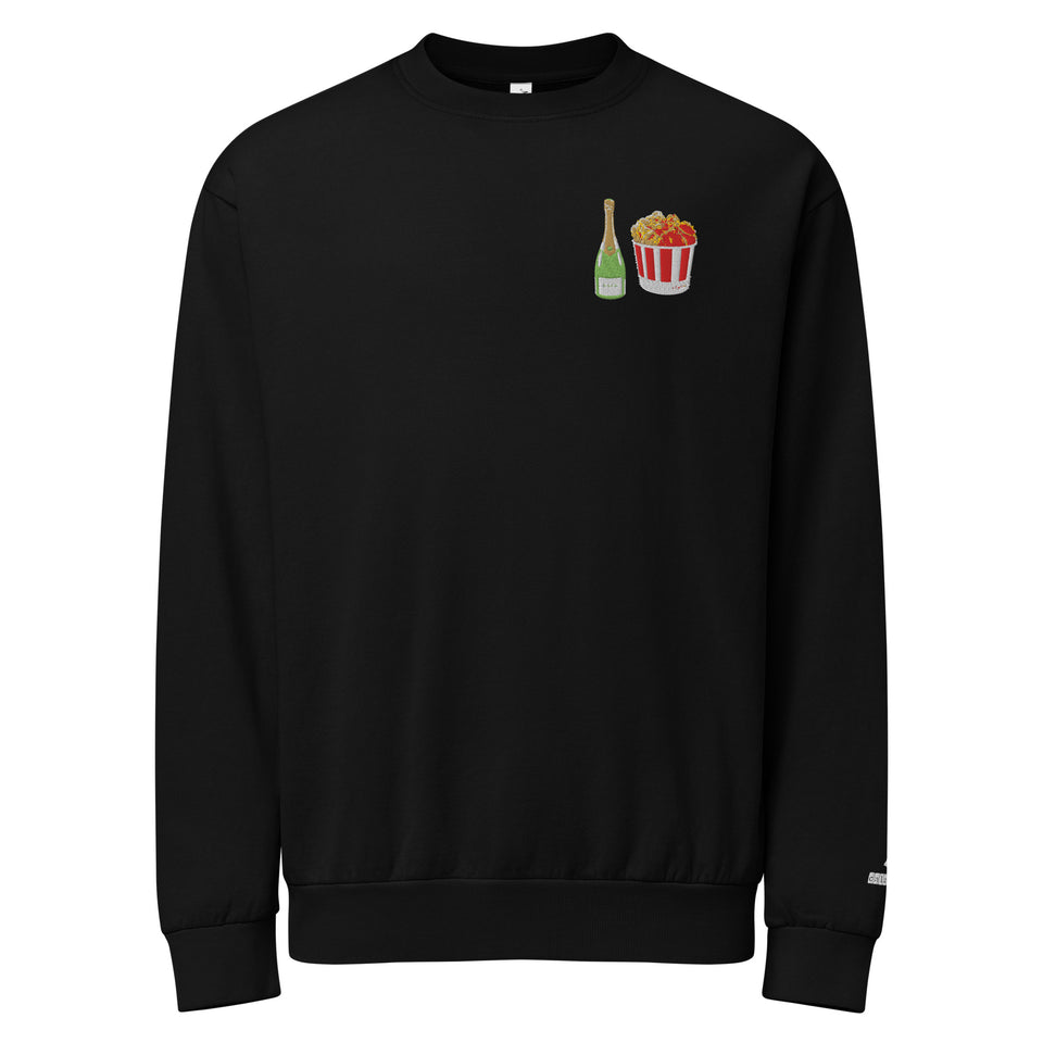 Champagne & Fried Chicken Relaxed Crew Sweatshirt