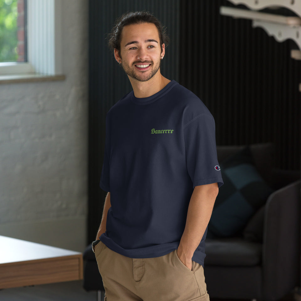 Sancerre Embroidered Men's Champion T-Shirt