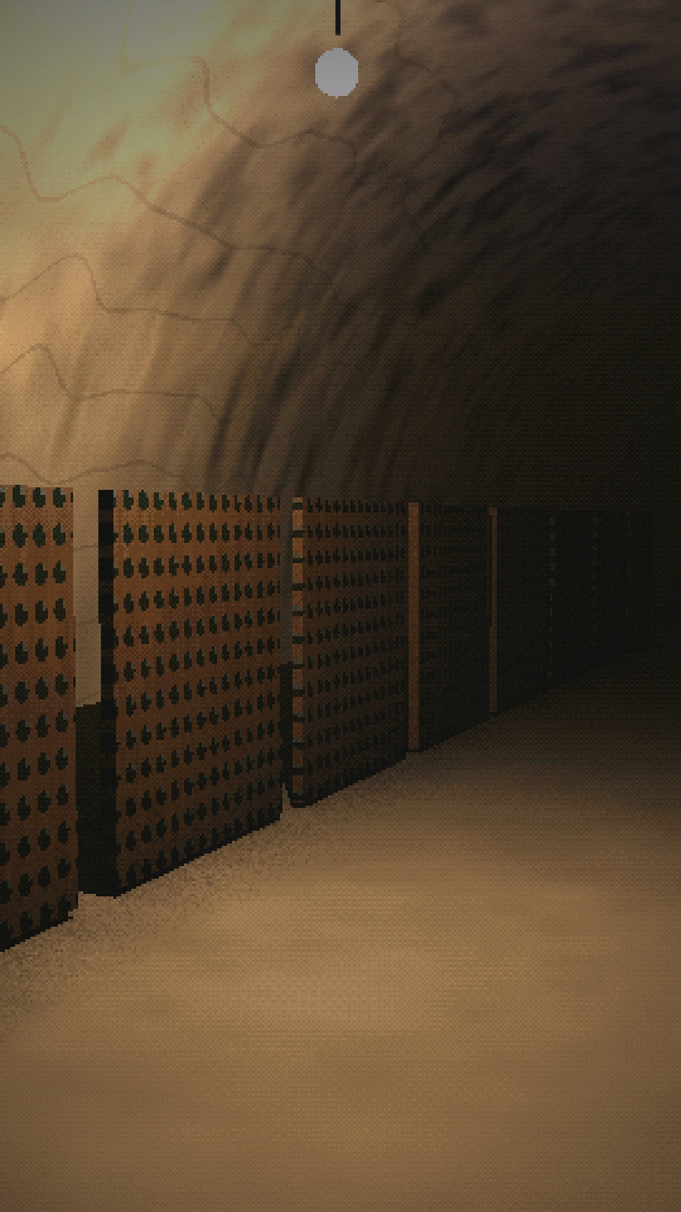 Video: Riddling racks in a chalk cellar under Champagne, lamp after lamp into the dark