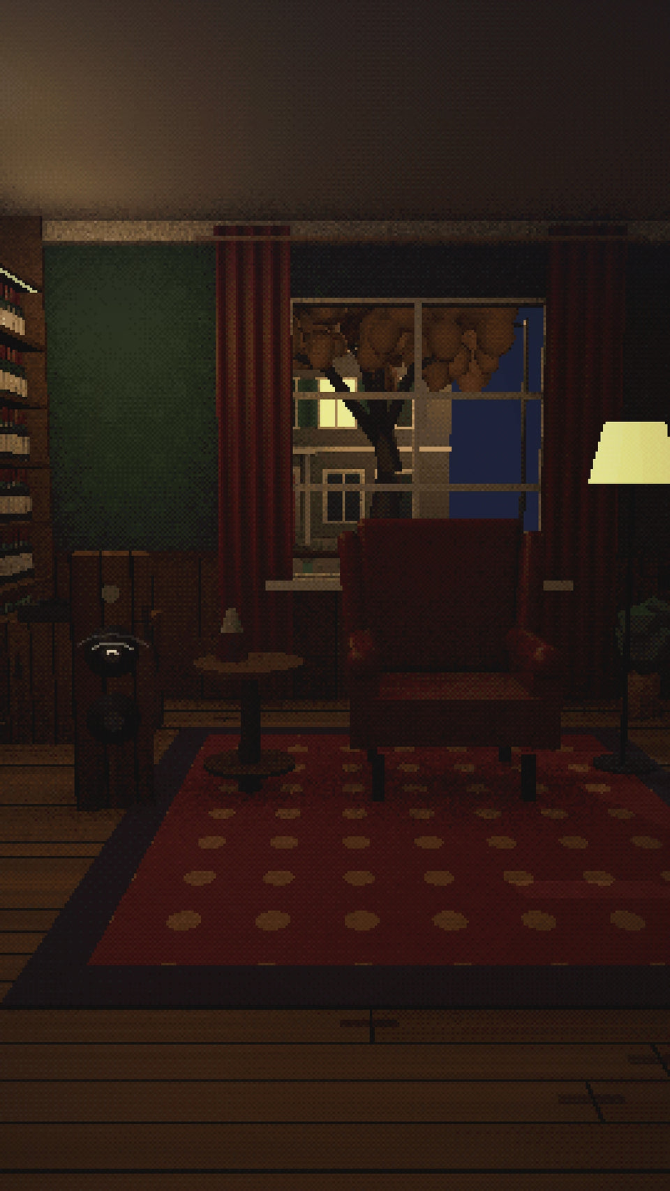 Video: A listening room at night, a wingback chair, a walnut speaker and a turntable
