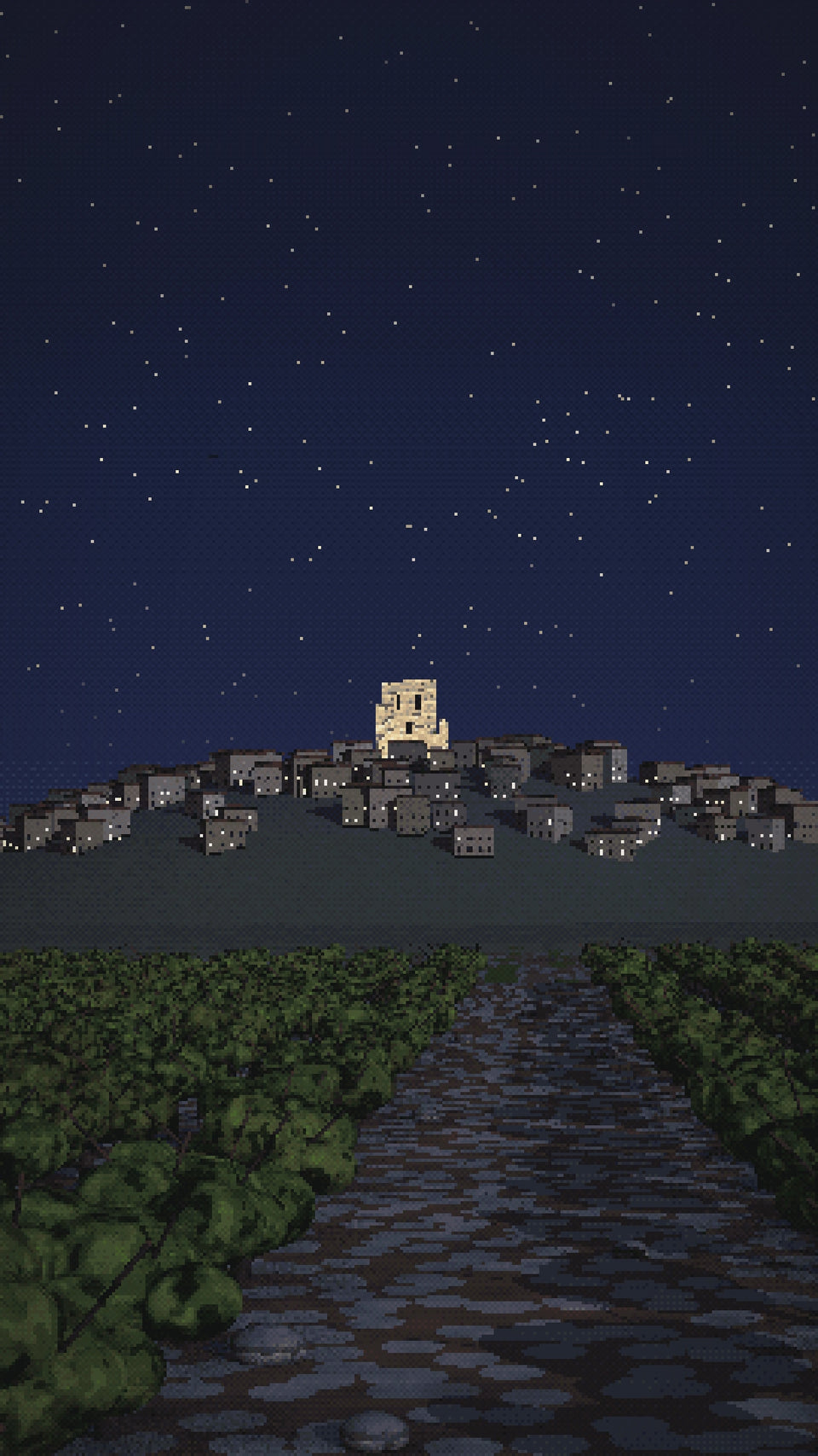 Video: Châteauneuf-du-Pape after dark, warm stones and the floodlit castle
