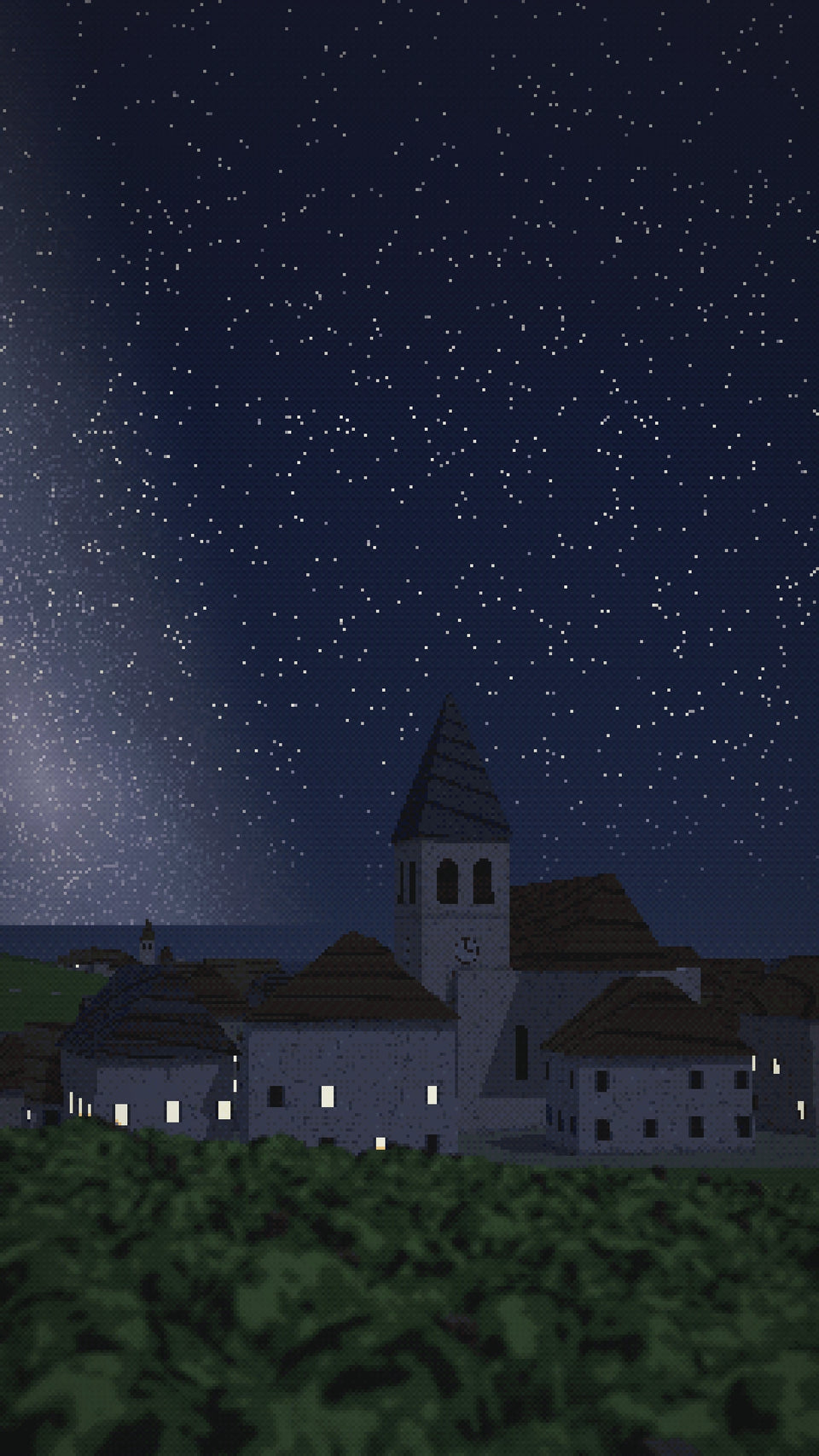 Video: Les Amoureuses on a summer night, the Milky Way over Chambolle-Musigny's church