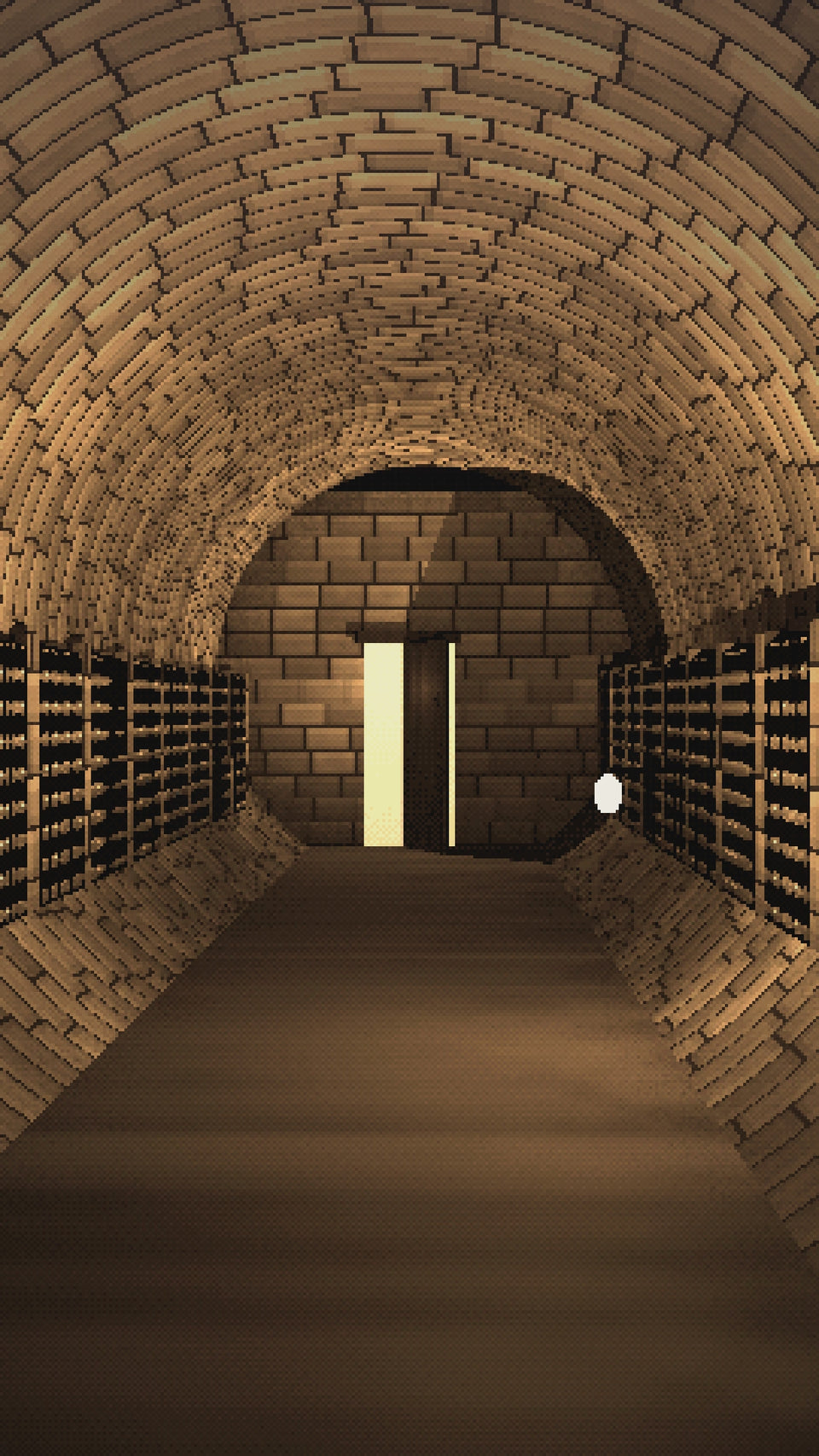 Video: A wine cellar at night, every bin full, and one more bottle slid in