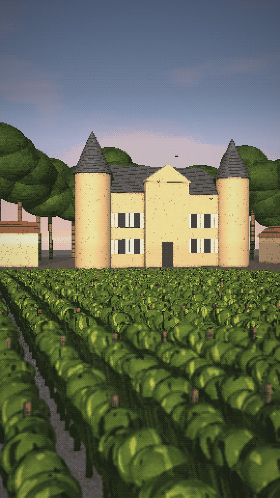 Video: a Médoc château in summer evening light, and the bottle cellar beneath it