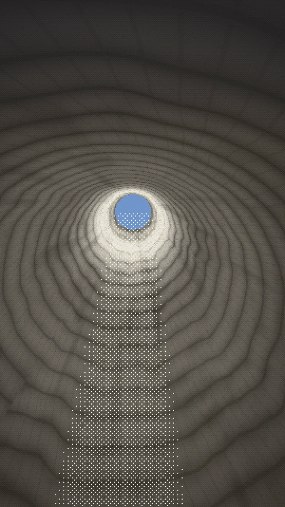 Video: a Roman chalk pit under Reims, a shaft of daylight falling to the floor