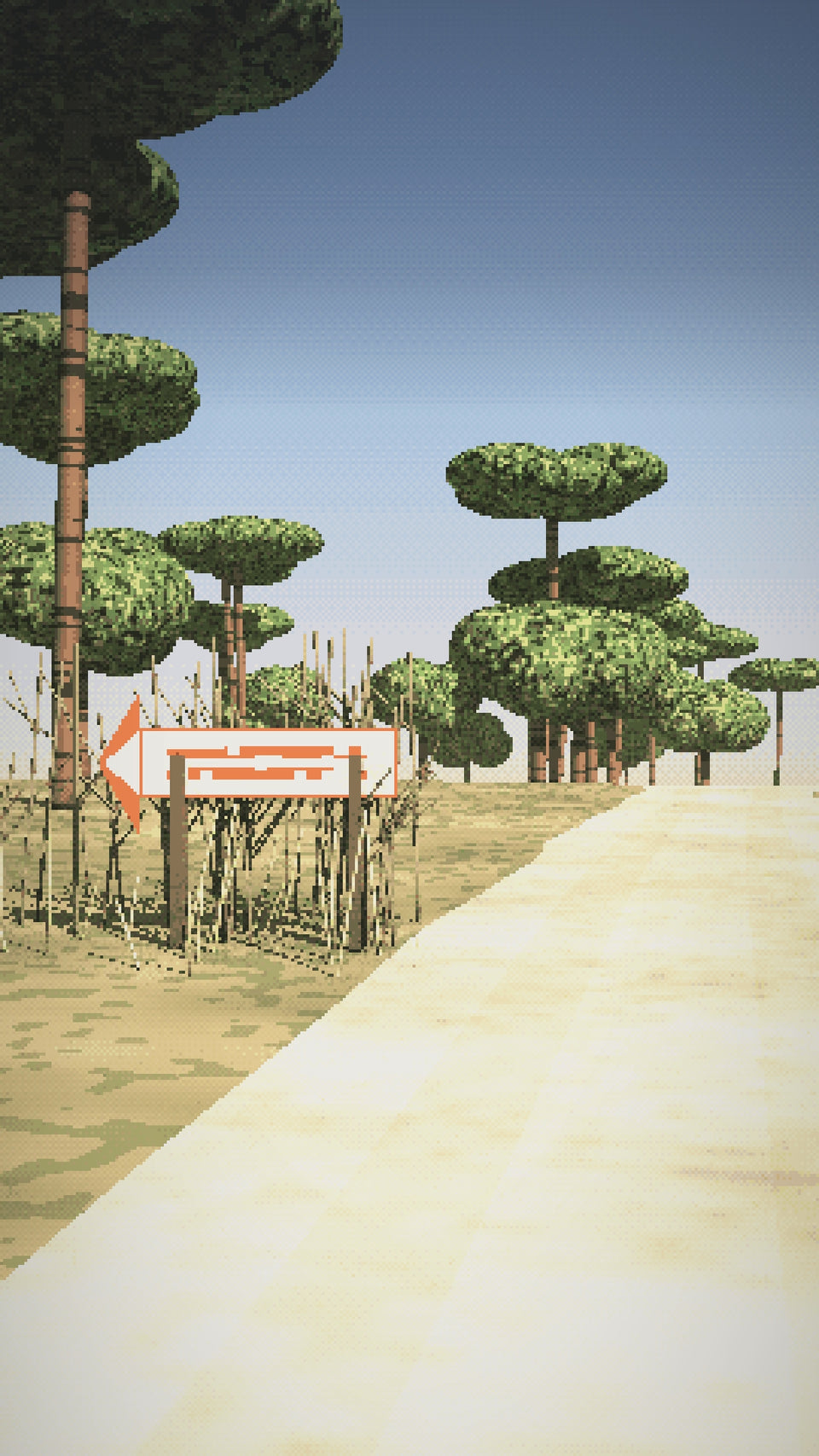 Video: a dirt road through the pines of Chateauneuf-du-Pape, and the old sign at its edge