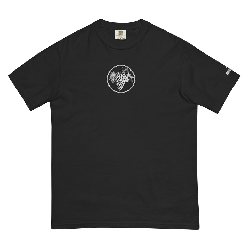 Grapes in the Crosshairs Embroidered Heavyweight t-shirt