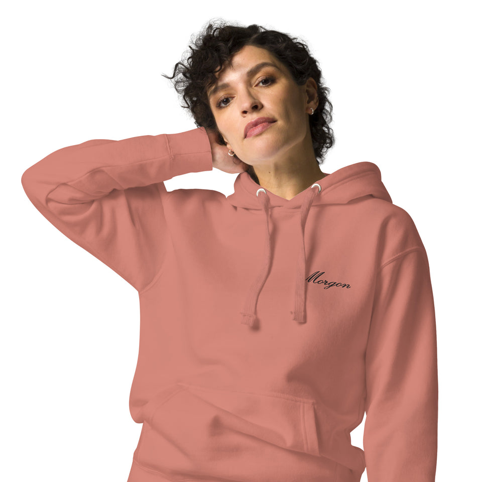 Morgon on Pink Granite Comfy Warm Hoodie