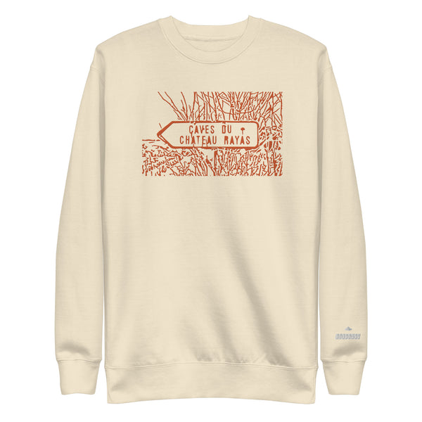 Chateau Rayas Sign Embroidered Premium Sweatshirt