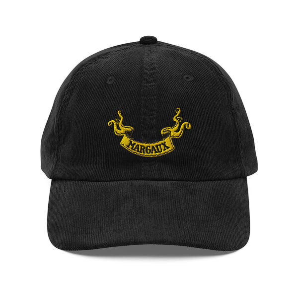 Margaux Banner Embroidered Vintage corduroy cap