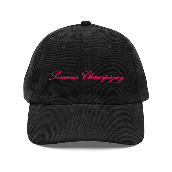 Saumur Champigny Embroidered Vintage corduroy cap