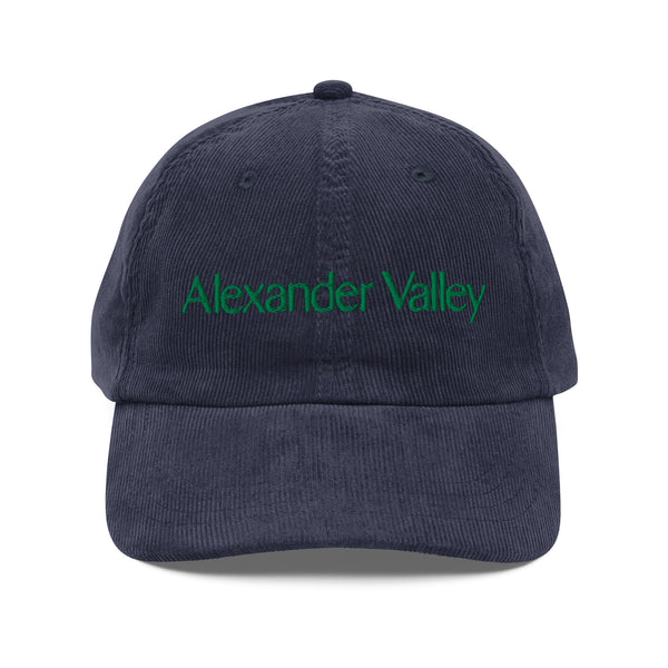 Alexander Valley Embroidered Vintage corduroy cap