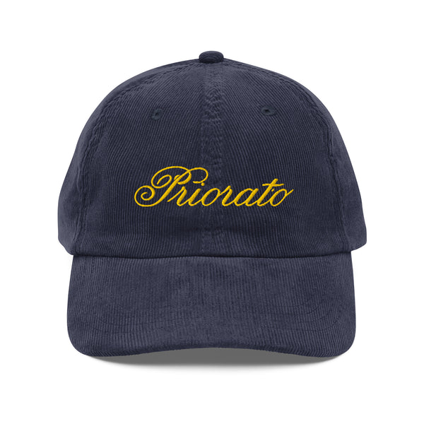 Priorato Embroidered Vintage corduroy cap