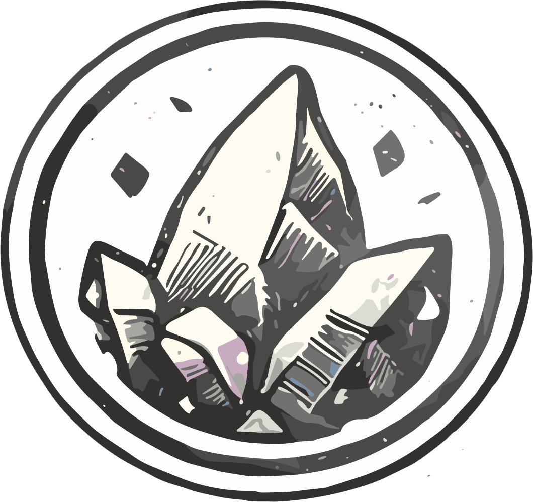 Stone energy badge